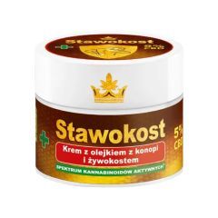 Stawokost, krem, z ol.konop,zywokost,5% CBD,150 ml