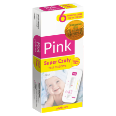 Test Ciążowy PINK Super Czuły płytkowy, 1 szt.