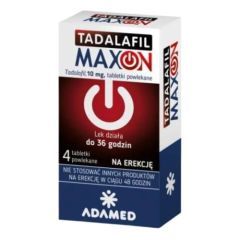 Tadalafil Maxon, 10 mg, tabl.powl., 4 szt