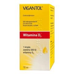 Vigantol, 500 mcg/ml (20.000 IU/ml), krople doustne, 30 ml