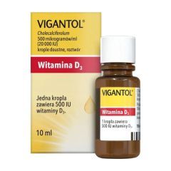 Vigantol,500mcg/ml(20 000IU/ml)krople doustne(i.r&oacute;w),Bułg,10ml