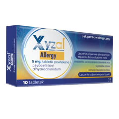 Xyzal Allergy, 5 mg, tabl.powl., 10 szt
