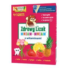 Zdrowy Lizak MniamMniam,(cytr+malin+wisn+trus+anan),5szt,PR.774/19