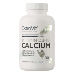 Ostrovit, Witamina D3 + K2 + Wapń, tabletki, 90 szt.