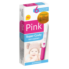 Test Ciążowy Pink Strumieniowy Super Czuły, 1 szt.