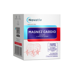 Novativ Magnez Cardio, tabletki powlekane, 50 sztuk