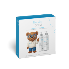 DERMI Zestaw kosmetyk&oacute;w dla sk&oacute;ry wrażliwej (Emulsja emolientowa do mycia, Balsam emolientowy do ciała) 