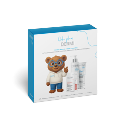 DERMI Zestaw kosmetyk&oacute;w dla sk&oacute;ry wrażliwej (Pomadka regenerująca, Balsam emolientowy, Krem emolientowy do twarzy i ciała) 