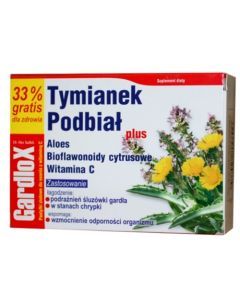 Tymianek i Podbiał plus, pastylki do ssania, 16 szt. + 8 szt. GRATIS
