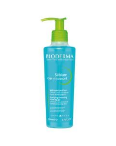 Bioderma Sebium Gel Moussant, antybakteryjny żel do mycia twarzy, 200 ml
