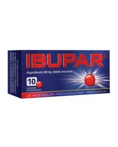 Ibupar, 200 mg, tabletki drażowane, 10 szt.