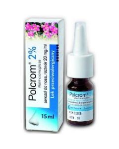 Polcrom 2%, (2,8 mg/dawkę), aerozol do nosa, 15 ml