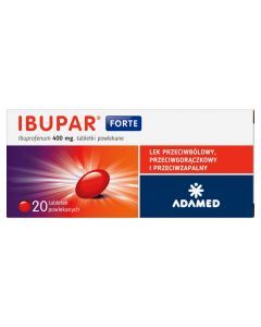 Ibupar forte, 400 mg, tabletki powlekane, 10 szt.