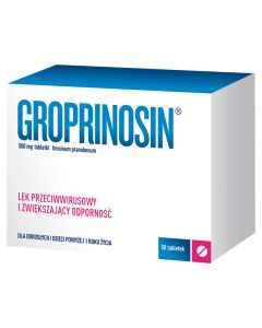 Groprinosin, 500 mg, tabl., 50 szt