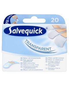 Salvequick, plastry transparentne, mix, 20 szt.
