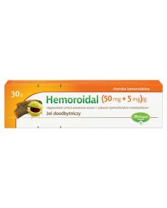 Hemoroidal, (50 mg+5 mg)/g, żel doodbytniczy, 30 g