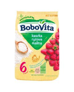 BoboVita, kaszka ryżowa malina, 6 m+, 180 g