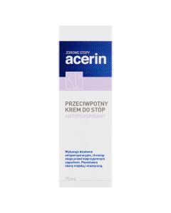 Acerin Perspirant, krem przeciwpotny do stóp, 75 ml