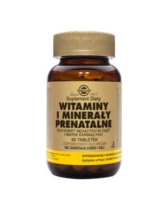 Solgar Witaminy i Mineraly Prenatalne, tabl.,60 szt