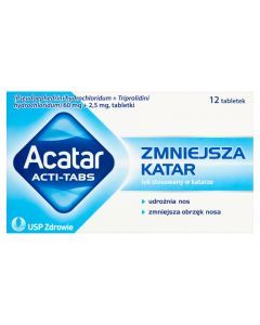Acatar Acti Tabs, 60 mg + 2,5 mg, tabletki, 12 szt.