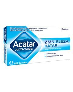 Acatar Acti Tabs, 60 mg + 2,5 mg, tabletki, 12 szt.