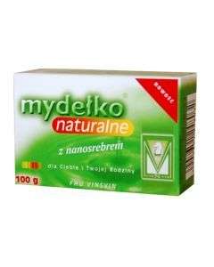 VinSvin, mydełko naturalne z nanosrebrem, kostka, 100 g