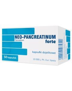 Neo-Pancreatinum forte, 10000 j., kapsułki dojelitowe, 50 szt.