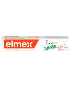 Elmex Junior, pasta do zębów z aminofluorkiem, dla dzieci 6-12 lat, 75 ml