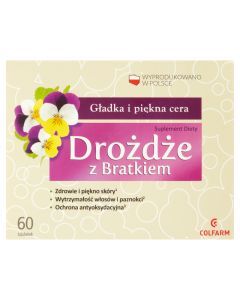 Drożdże z bratkiem, tabletki, 60 szt.
