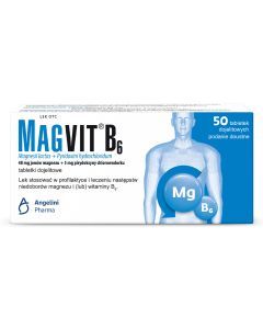 Magvit B6, tabletki dojelitowe, 50 szt.