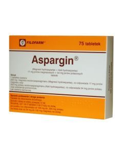 Aspargin, 250 mg + 250 mg, tabletki, 75 szt. (Filofarm)