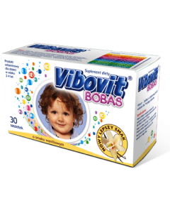 Vibovit Bobas, 2 g, proszek, smak waniliowy, 30 saszetek