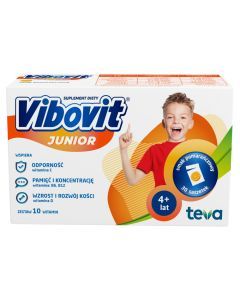 Vibovit Junior, 2 g, proszek, smak pomarańczowy, 30 saszetek