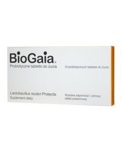 BioGaia, tabletki do żucia, probiotyczne, 10 szt.