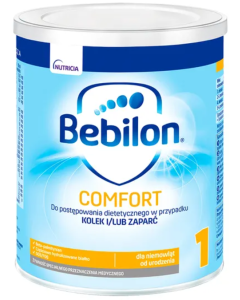 Bebilon Comfort 1, żywność specjalnego przeznaczenia medycznego dla niemowląt od urodzenia, 400 g