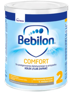 Bebilon Comfort 2, żywność specjalnego przeznaczenia medycznego dla niemowląt od 6. miesiąca, 400 g