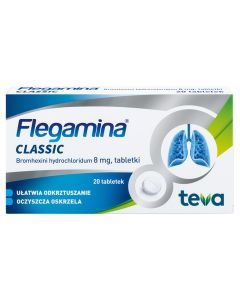 Flegamina Classic (Flegamina), 8 mg, tabl., 20 szt,bl(1x20)