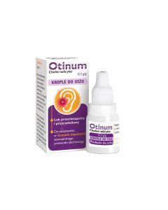 Otinum, 20% (200 mg/g), krople do uszu, 10 g