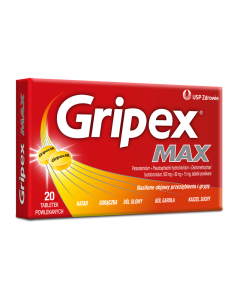 Gripex Max, tabletki powlekane, 20 szt.