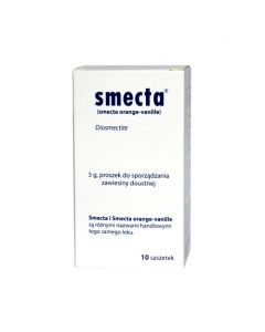 Smecta, proszek do przygotowania zawiesiny doustnej, 10 saszetek (import równoległy, InPharm).