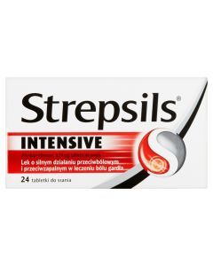 Strepsils Intensive, 8,75 mg, tabl.do ssania,24 szt,bl