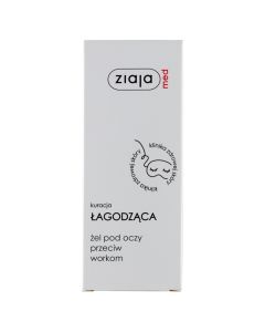 Ziaja Med Kuracja Łagodząca, żel pod oczy przeciw workom, 15 ml