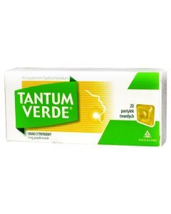 Tantum Verde smak cytrynowy, 3 mg, pastylki twarde, 20 szt.