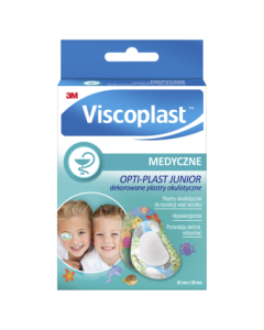 Viscoplast OPTI-PLAST JUNIOR, dekorowane plastry okulistyczne, 62 mm x 50 mm, 10 szt.