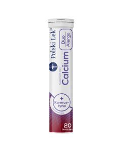 Calcium Duo Alergo + kwercetyna, tabletki musujące, bezsmakowe, 20 szt.