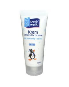 Skarb Matki, krem z filtrem UV SPF 20 na zimę, dla niemowląt i dzieci, 75 ml