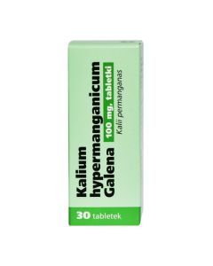 Kalium hypermanganicum Galena, 100 mg, tabletki, 30 szt.