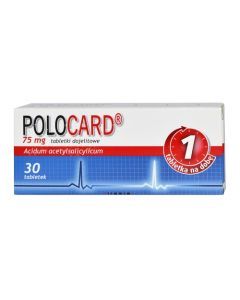 Polocard, 75 mg, tabletki dojelitowe, 30 szt.