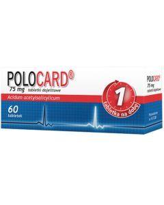 Polocard, 75 mg, tabletki dojelitowe, 60 szt.