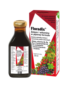 Floradix, żelazo i witaminy, płyn, 250 ml